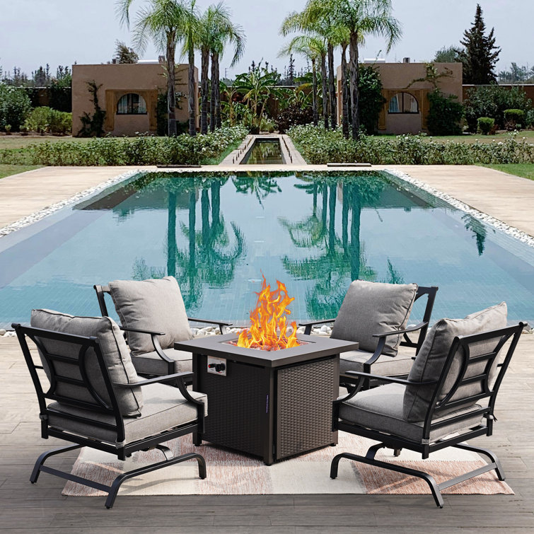 Gas fire discount pit seating set